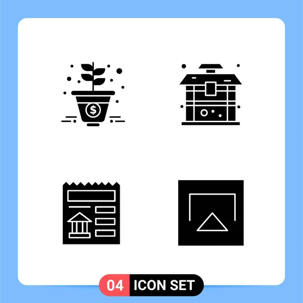 Conjunto Iconos Creativos Universales Simplemente Vector Ilustraciones Para Aplicaciones Web — Vector de stock