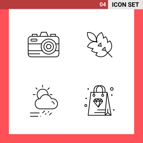 Set Universal Creative Icons Simply Vector Illustrations Web Mobile Apps — Stock Vector