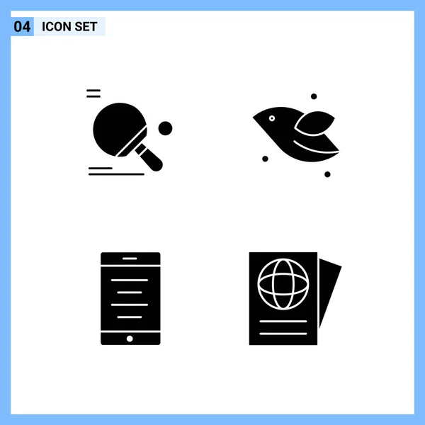 Conjunto Iconos Creativos Universales Simplemente Vector Ilustraciones Para Aplicaciones Web — Vector de stock