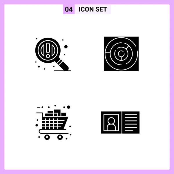 Conjunto Iconos Creativos Universales Simplemente Vector Ilustraciones Para Aplicaciones Web — Vector de stock