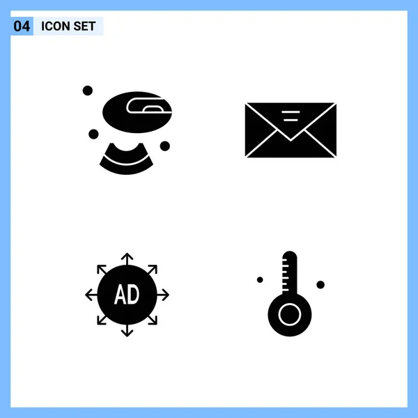 Conjunto Iconos Creativos Universales Simplemente Vector Ilustraciones Para Aplicaciones Web — Vector de stock