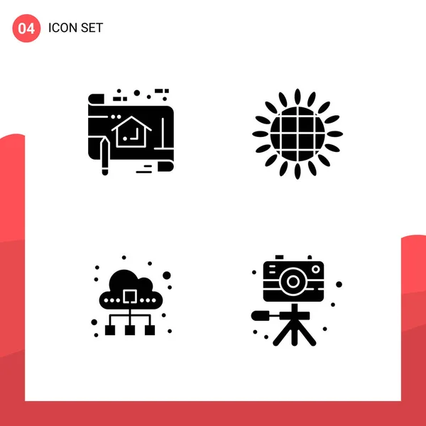 Conjunto Iconos Creativos Universales Ilustración Vectorial — Archivo Imágenes Vectoriales