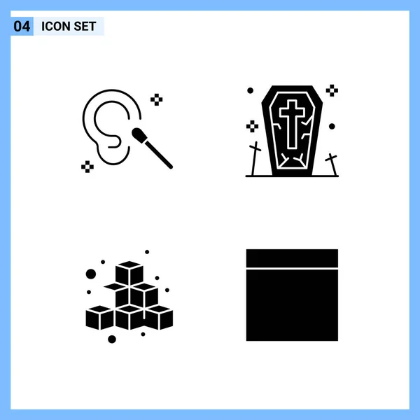 Set Dari Ikon Kreatif Universal Cukup Ilustrasi Vektor Untuk Aplikasi - Stok Vektor