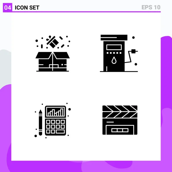 Conjunto Iconos Creativos Universales Simplemente Vector Ilustraciones Para Aplicaciones Web — Vector de stock