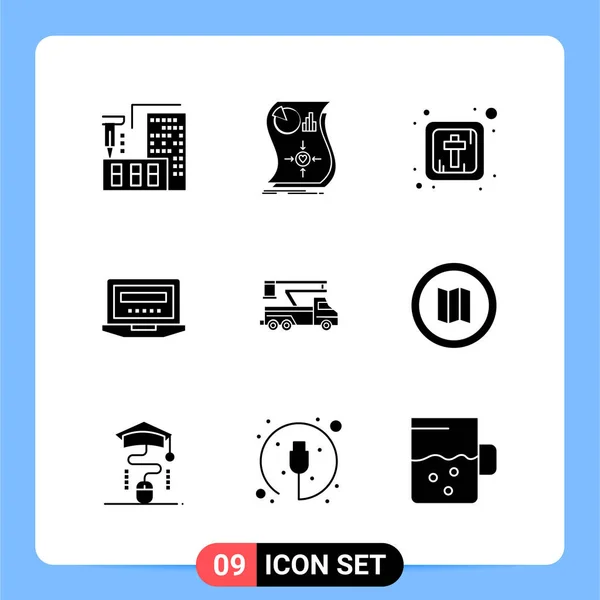 Conjunto Iconos Creativos Universales Simplemente Vector Ilustraciones Para Aplicaciones Web — Vector de stock