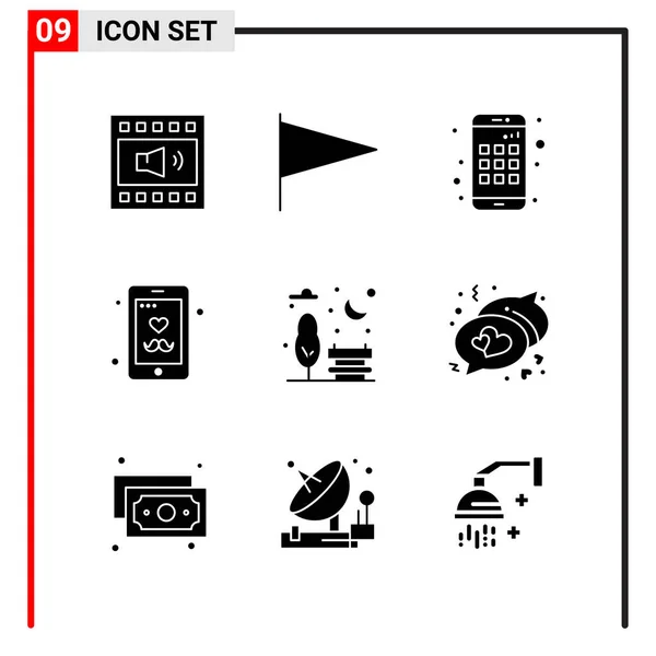 Set Universeller Kreativer Symbole Einfach Vektorillustrationen Für Web Und Mobile — Stockvektor