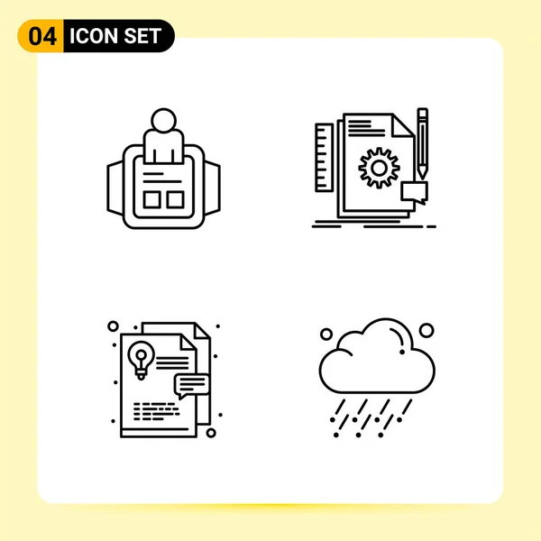 Set van 25 Universele Business Iconen Vector — Stockvector