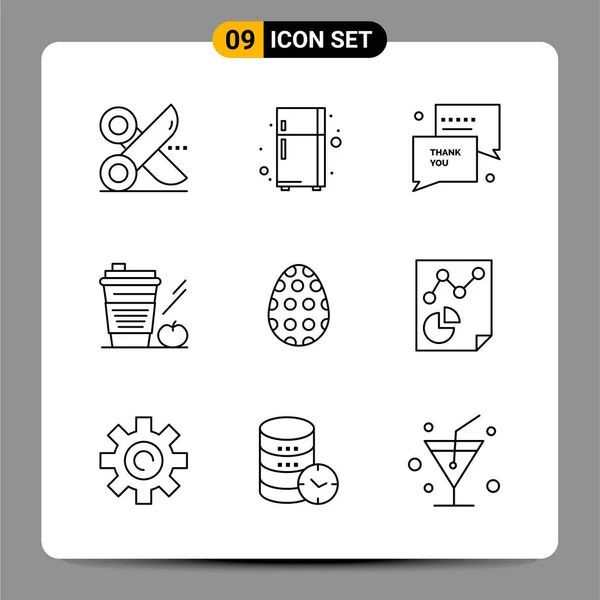 Set Universal Creative Icons Simply Vector Illustrations Web Mobile Apps — Stock Vector