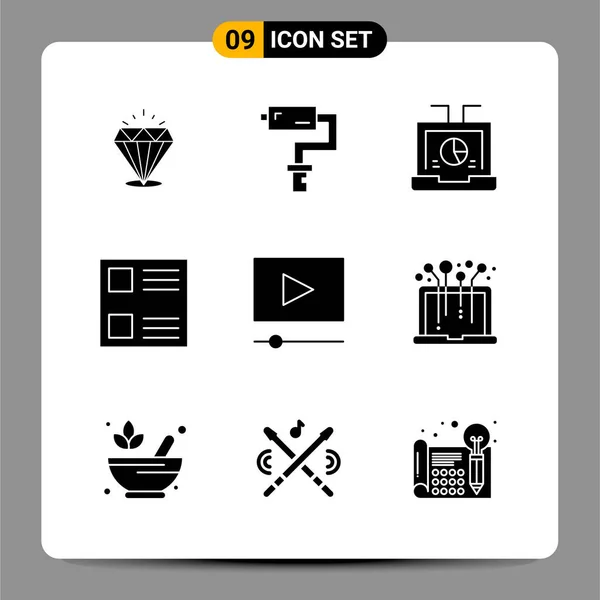 Set Universal Creative Icons Simply Vector Illustrations Web Mobile Apps — Stock Vector