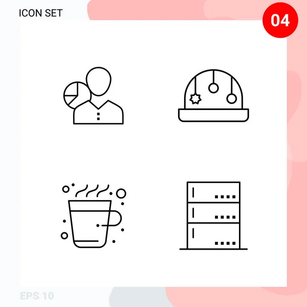 Set Universal Creative Icons Simply Vector Illustrations Web Mobile Apps — Stock Vector