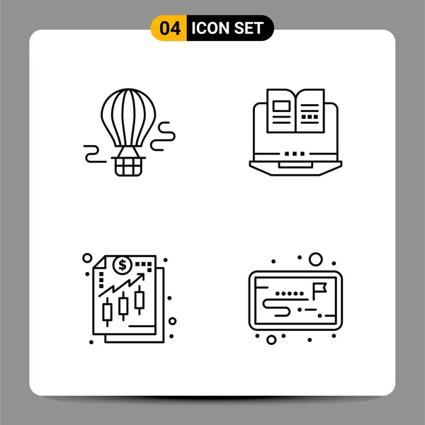 Set Universal Creative Icons Simply Vector Illustrations Web Mobile Apps — Stock Vector