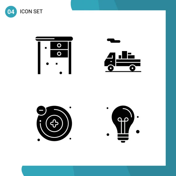 Set Universal Creative Icons Simply Vector Illustrations Web Mobile Apps — Stock Vector