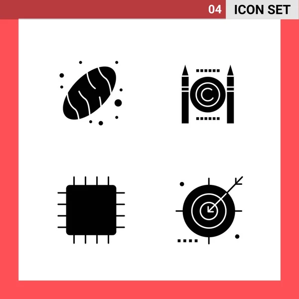 Conjunto Iconos Creativos Universales Simplemente Vector Ilustraciones Para Aplicaciones Web — Vector de stock