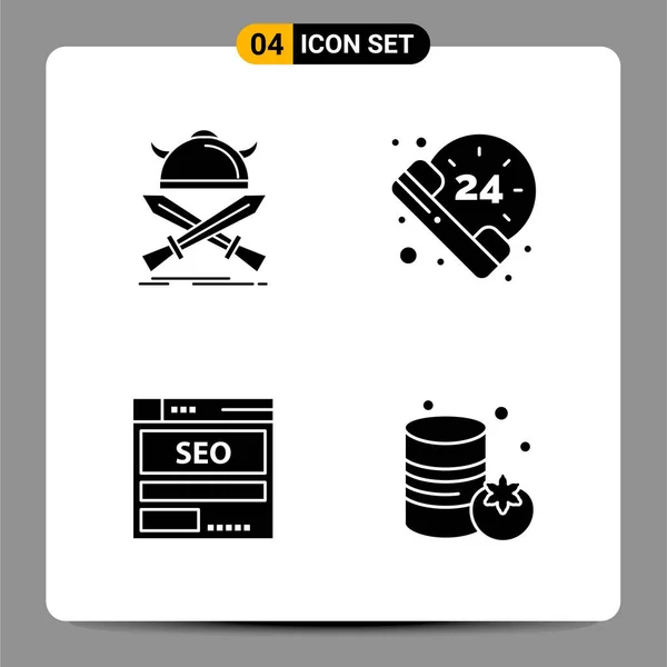 Conjunto Iconos Creativos Universales Ilustración Vectorial — Archivo Imágenes Vectoriales