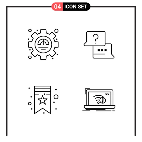 Set of 25 Universal Business Icons Vector — Stock Vector