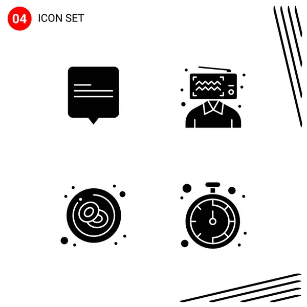 Conjunto Iconos Creativos Universales Simplemente Vector Ilustraciones Para Aplicaciones Web — Vector de stock