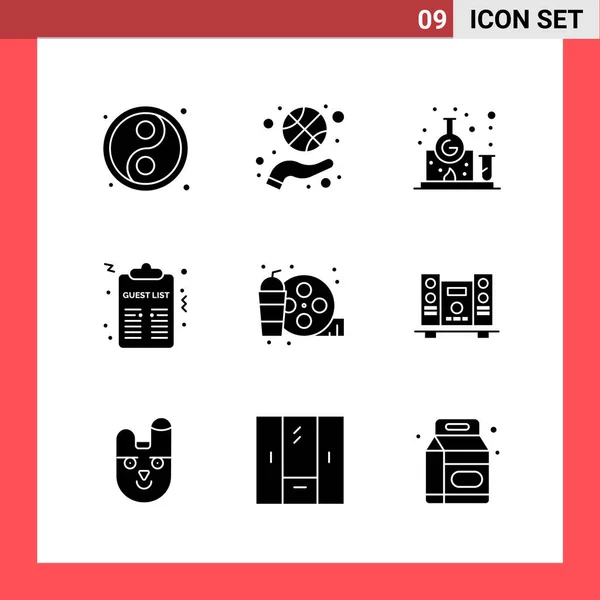 Conjunto Iconos Creativos Universales Simplemente Vector Ilustraciones Para Aplicaciones Web — Archivo Imágenes Vectoriales