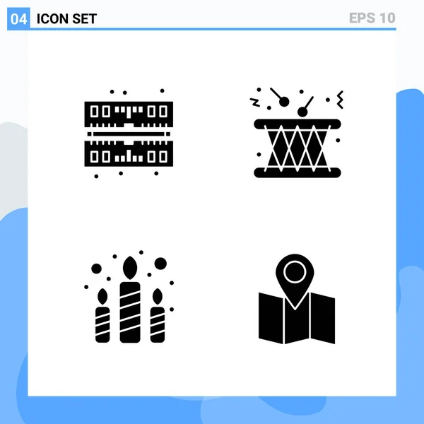 Conjunto Iconos Creativos Universales Simplemente Vector Ilustraciones Para Aplicaciones Web — Vector de stock