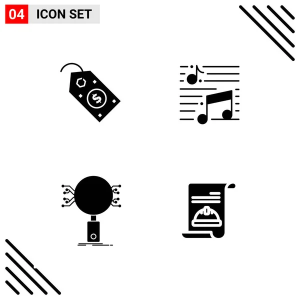 Conjunto Iconos Creativos Universales Simplemente Vector Ilustraciones Para Aplicaciones Web — Vector de stock