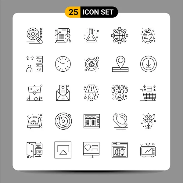 Conjunto Iconos Creativos Universales Simplemente Vector Ilustraciones Para Aplicaciones Web — Archivo Imágenes Vectoriales