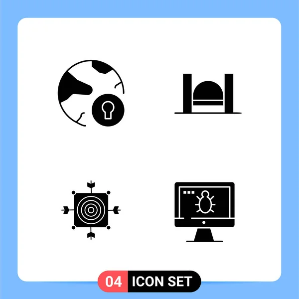 Conjunto Iconos Creativos Universales Simplemente Vector Ilustraciones Para Aplicaciones Web — Vector de stock