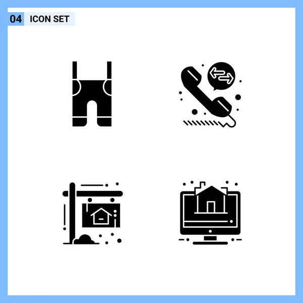 Conjunto Iconos Creativos Universales Simplemente Vector Ilustraciones Para Aplicaciones Web — Vector de stock