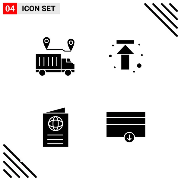 Set Universal Creative Icons Simply Vector Illustrations Web Mobile Apps — Stock Vector