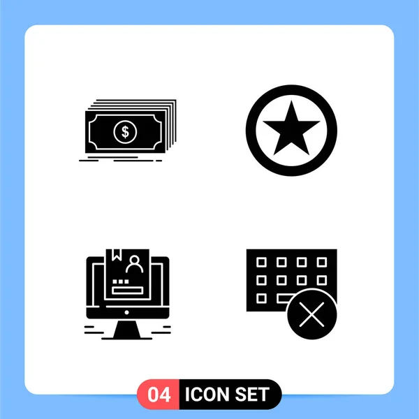 Set Universal Creative Icons Vector Illustration — Stock Vector