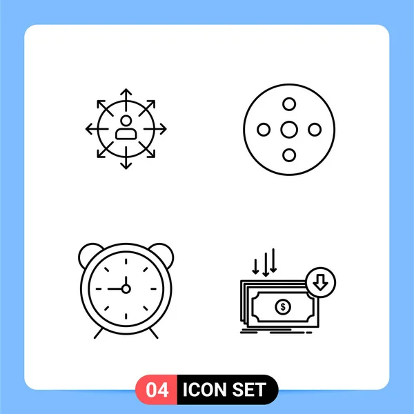 Set de 25 iconos de negocio universales Vector — Archivo Imágenes Vectoriales