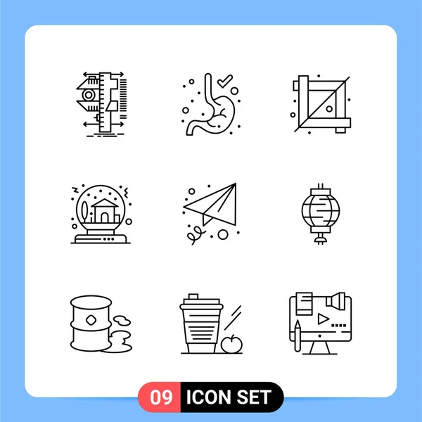 Conjunto Iconos Creativos Universales Simplemente Vector Ilustraciones Para Aplicaciones Web — Vector de stock