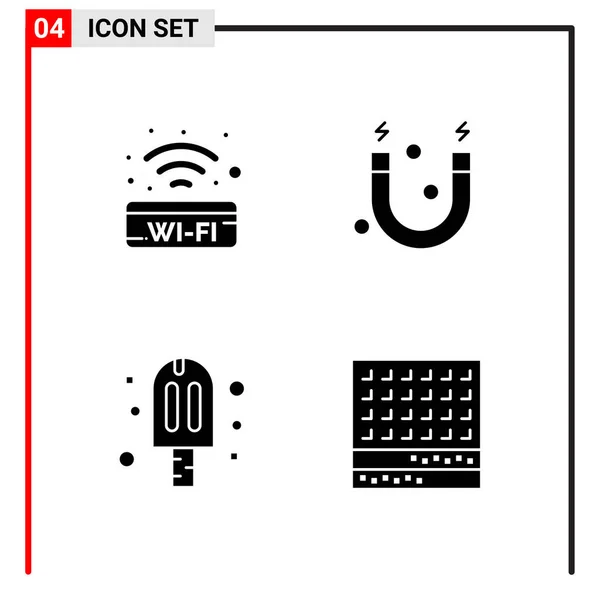 Set Universeller Kreativer Symbole Einfach Vektorillustrationen Für Web Und Mobile — Stockvektor