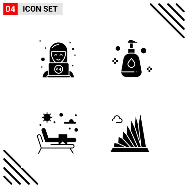 Conjunto Iconos Creativos Universales Simplemente Vector Ilustraciones Para Aplicaciones Web — Vector de stock