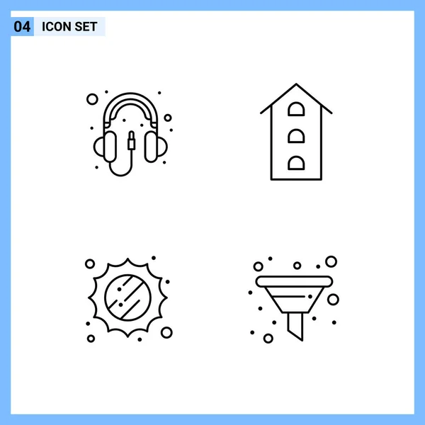 Conjunto Iconos Creativos Universales Simplemente Vector Ilustraciones Para Aplicaciones Web — Vector de stock