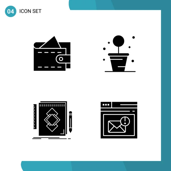 Conjunto Iconos Creativos Universales Simplemente Vector Ilustraciones Para Aplicaciones Web — Vector de stock