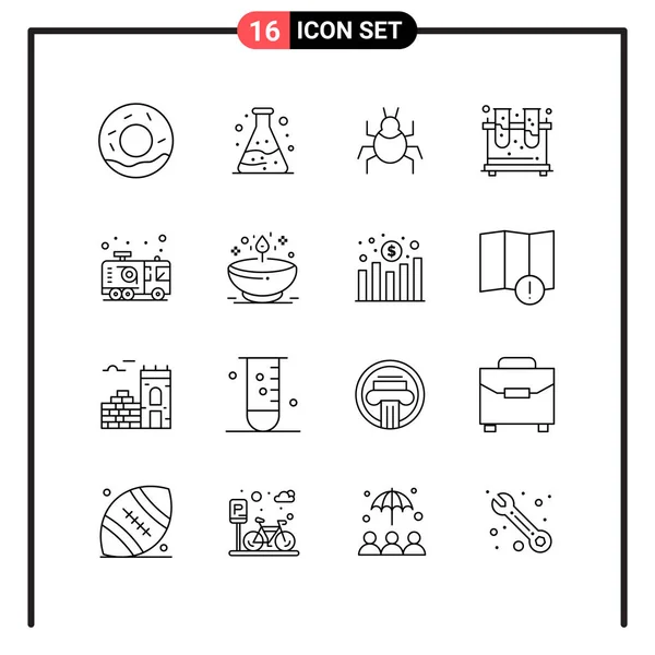 Conjunto Iconos Creativos Universales Simplemente Vector Ilustraciones Para Aplicaciones Web — Archivo Imágenes Vectoriales