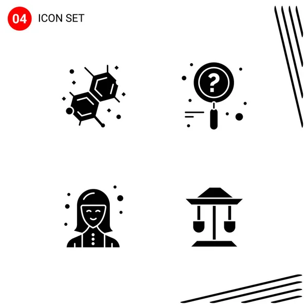 Conjunto Iconos Creativos Universales Simplemente Vector Ilustraciones Para Aplicaciones Web — Vector de stock