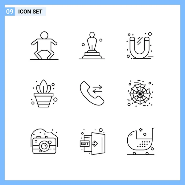 Set Universal Creative Icons Simply Vector Illustrations Web Mobile Apps — Stock Vector