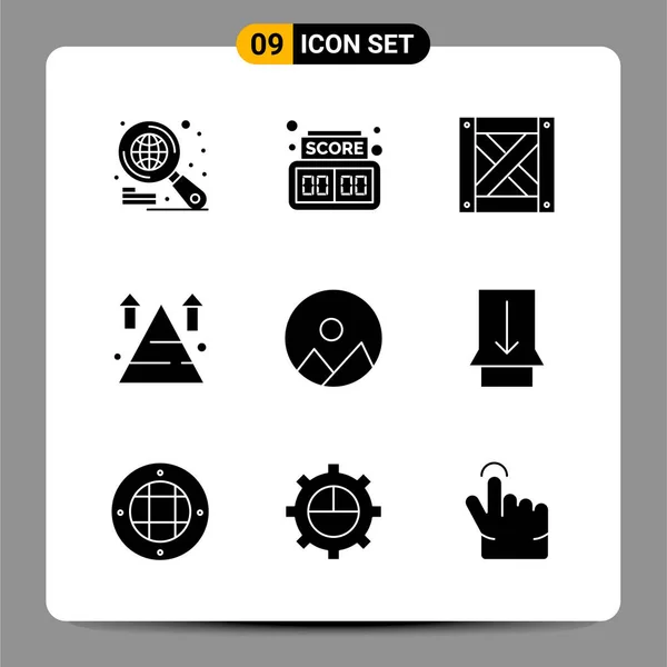 Conjunto Iconos Creativos Universales Simplemente Vector Ilustraciones Para Aplicaciones Web — Archivo Imágenes Vectoriales