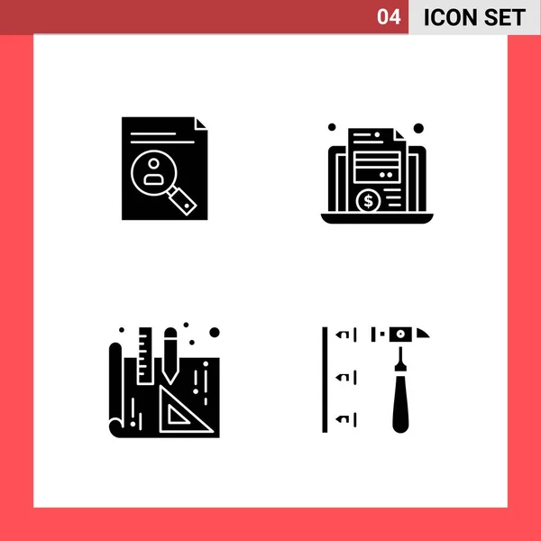 Conjunto Iconos Creativos Universales Simplemente Vector Ilustraciones Para Aplicaciones Web — Vector de stock