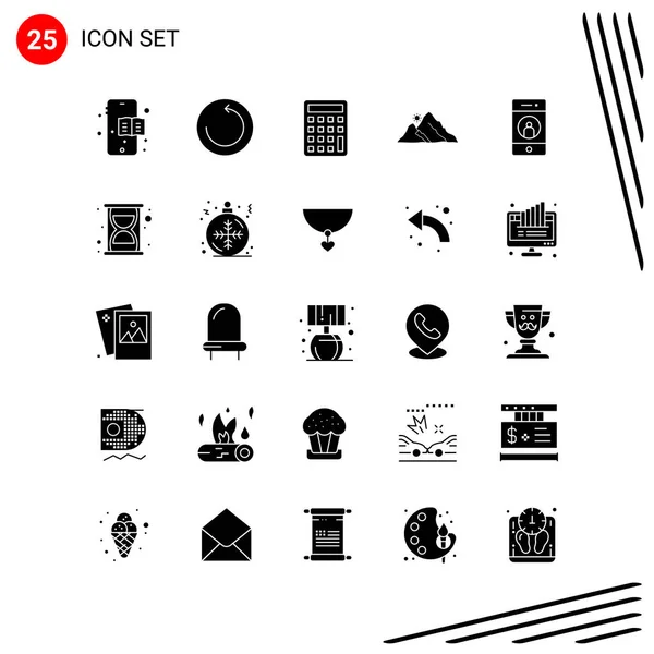 Set de 25 iconos de negocio universales Vector — Vector de stock