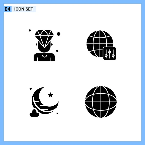 Conjunto Iconos Creativos Universales Simplemente Vector Ilustraciones Para Aplicaciones Web — Vector de stock