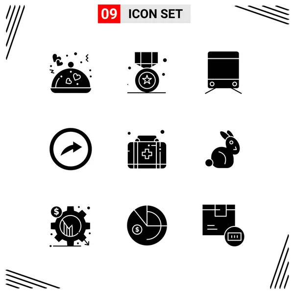 Conjunto Iconos Creativos Universales Simplemente Vector Ilustraciones Para Aplicaciones Web — Vector de stock