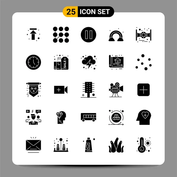 Set Universal Creative Icons Simply Vector Illustrations Web Mobile Apps — Stock Vector