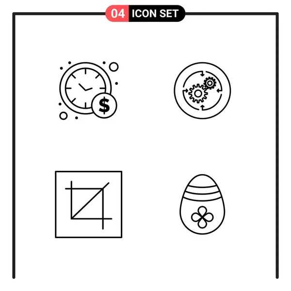 Set Universal Creative Icons Simply Vector Illustrations Web Mobile Apps — Stock Vector