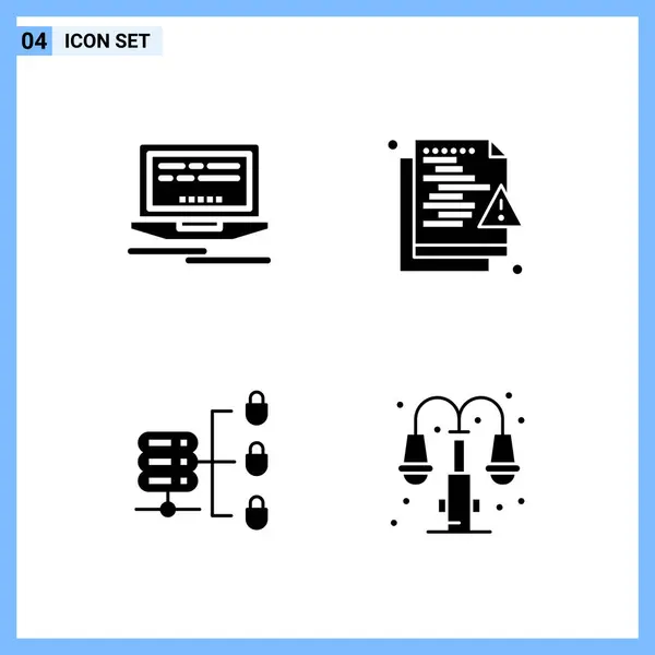 Set Universeller Kreativer Symbole Einfach Vektorillustrationen Für Web Und Mobile — Stockvektor