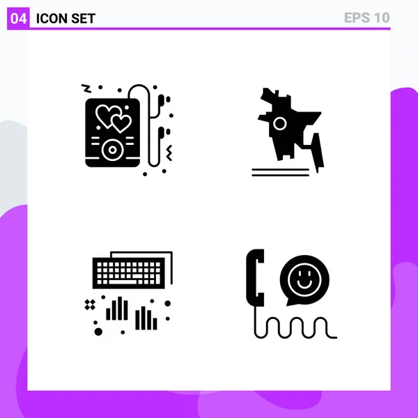 Conjunto Iconos Creativos Universales Simplemente Vector Ilustraciones Para Aplicaciones Web — Vector de stock