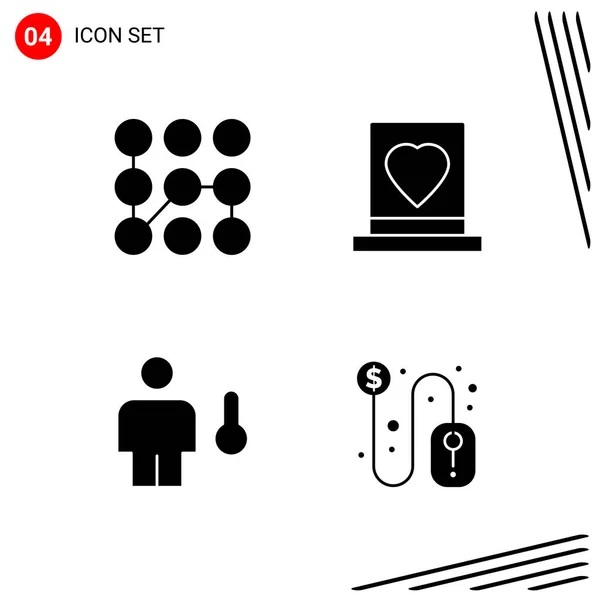 Set Universal Creative Icons Simply Vector Illustrations Web Mobile Apps — Stock Vector