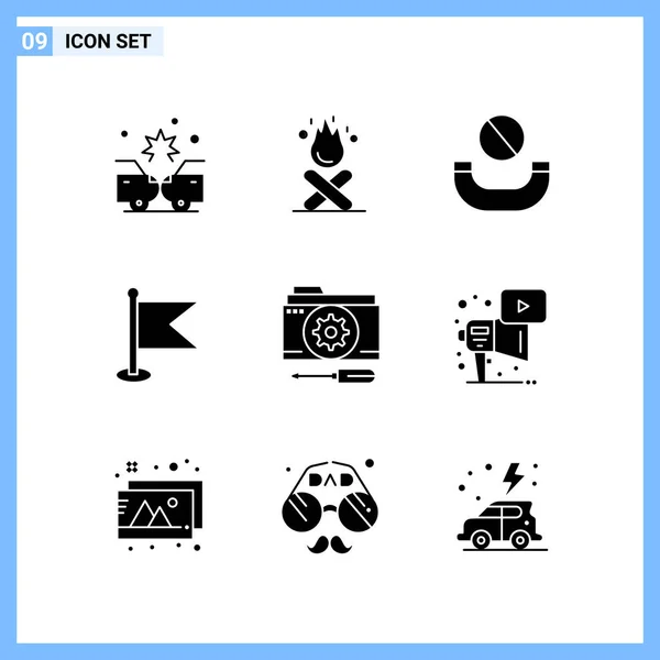 Set Universal Creative Icons Simply Vector Illustrations Web Mobile Apps — Stock Vector