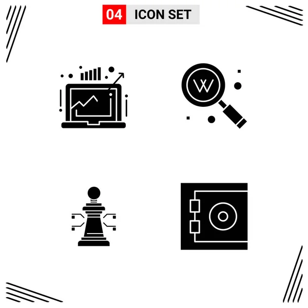 Conjunto Iconos Creativos Universales Simplemente Vector Ilustraciones Para Aplicaciones Web — Vector de stock