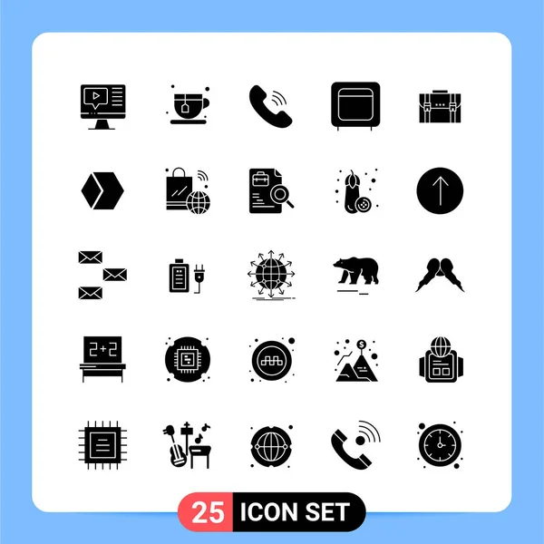 Set de 25 iconos de negocio universales Vector — Vector de stock